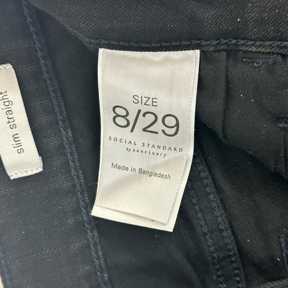 Social Standard Gravel Color High Rise Slim Straight 8/29 Jeans - Picture 6 of 10